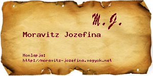Moravitz Jozefina névjegykártya